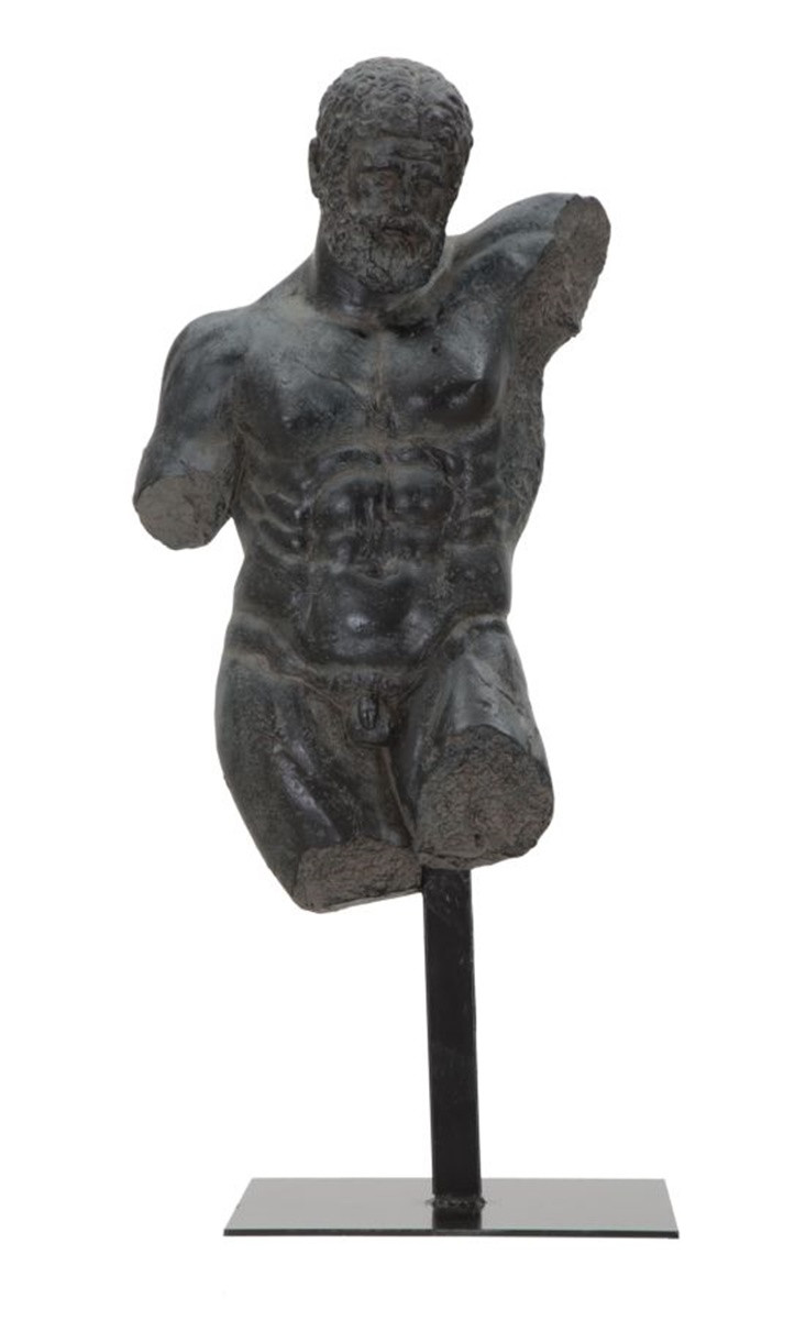 Dekofigur klassische Männerbüste Skulptur Torso ohne Arme und Beine Statue schwarz H 57,5 cm Dekofigur klassische Männerbüste Skulptur Torso ohne Arme und Beine Statue schwarz H 57,5 cm von JS GartenDeko
