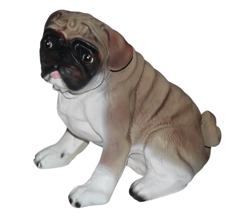 Dekorationsfigur Hund Mops H 25 cm Dekofigur aus Kunstharz Dekorationsfigur Hund Mops H 25 cm Dekofigur aus Kunstharz von JS GartenDeko