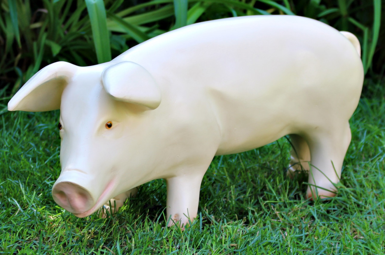Dekorationsfigur Tierfigur Schwein Ferkel stehend links H 26 cm Dekofigur aus Kunstharz Dekorationsfigur Tierfigur Schwein Ferkel stehend links H 26 cm Dekofigur aus Kunstharz von JS GartenDeko