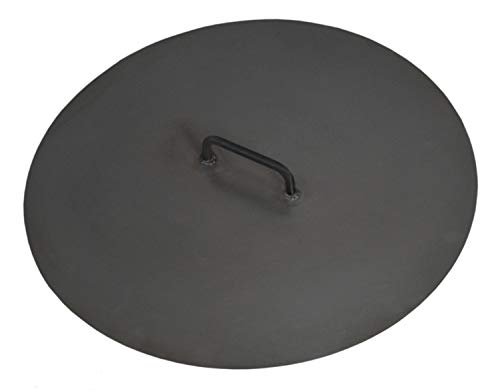 JS Garten Deko Deckel für Feuerschalen Ø 80,5 cm Deckel für Feuerstelle aus Stahl Abdeckung für Feuerschalen CookKing von JS Garten Deko