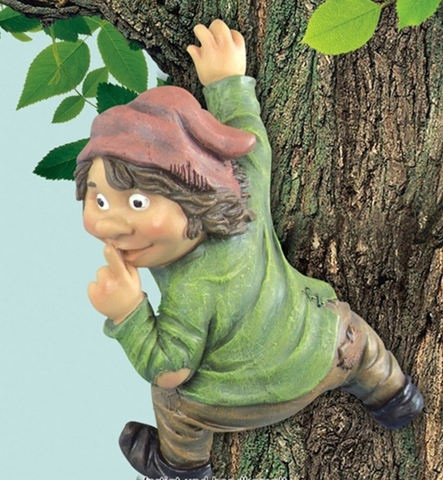 JS GartenDeko Dekofigur Garten Gnom hängend H 24 cm aus Resin Kletternder Troll JS GartenDeko Dekofigur Garten Gnom hängend H 24 cm aus Resin Kletternder Troll von JS GartenDeko