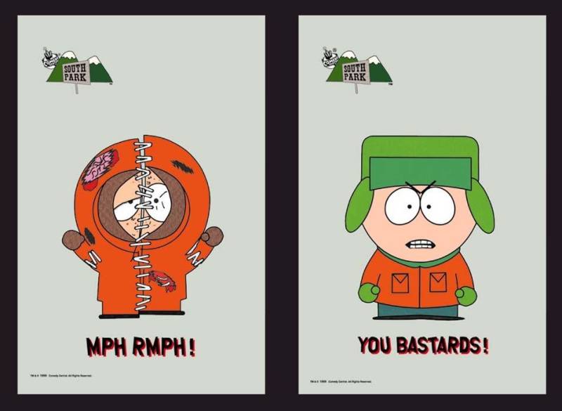 Set: 2 Spiegelbilder South Park 30x20 cm Deko Bild Wandbilder Bedruckter Spiegel Hinterglasdruck von JS GartenDeko