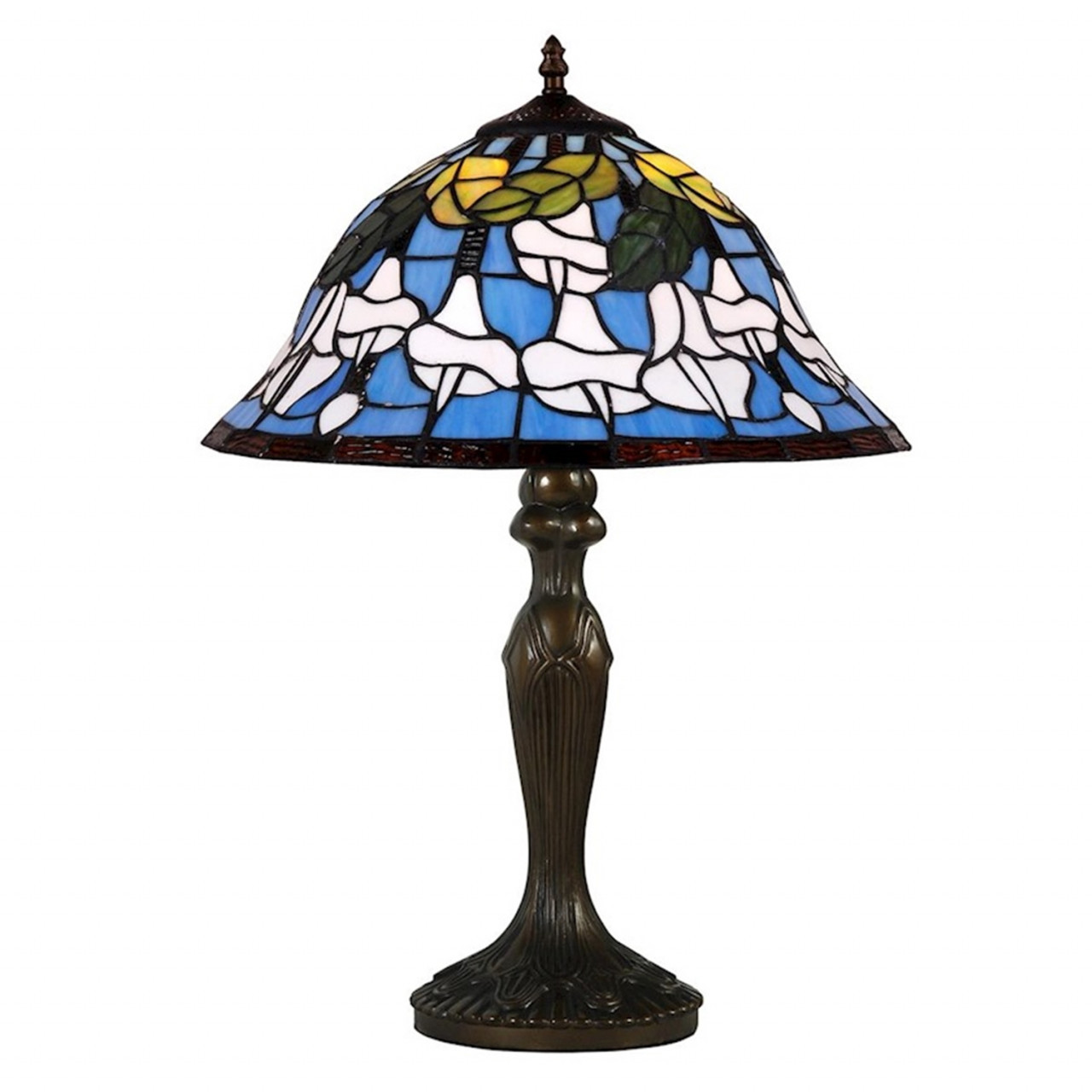 Tiffany Stil Lampe Tischlampe H 59 cm Leuchte Antik Tischleuchte Buntglas Table Lamp von JS GartenDeko