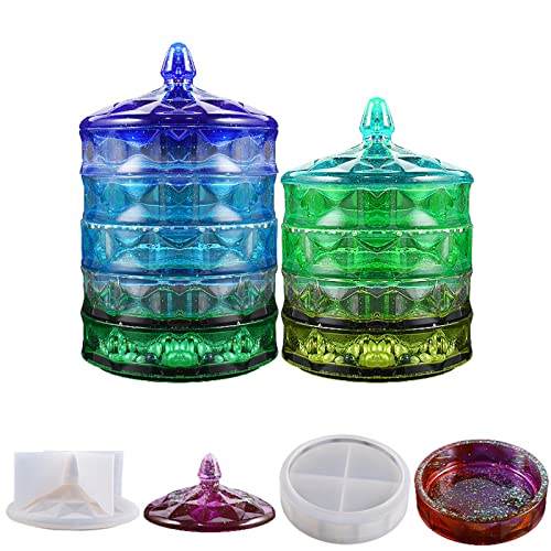 JS MOLD 2 Stück Box Silikonformen Epoxidharz,Epoxidharz Form Boxen,Vorratsdosen Gießharz Resin Forme Set,Aufbewahrungsbox Gießform für Schmuck, Süßigkeiten JS MOLD 2 Stück Box Silikonformen Epoxidharz,Epoxidharz Form Boxen,Vorratsdosen Gießharz Resin Forme Set,Aufbewahrungsbox Gießform für Schmuck, Süßigkeiten von JS MOLD