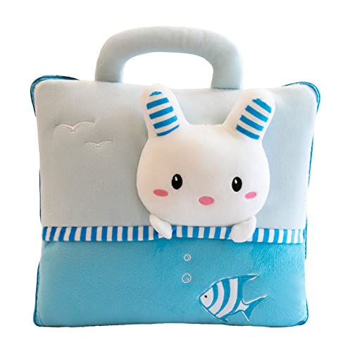 JS MOLD 2 in 1 Plüsch Kissen/Decke Reisedecke mit Tierdruck und Kissen Set Sofadecke Dekorative Decke Kuscheldecke für Nickerchen im Büro, Autofahrten, multifunktionale Kissendecken (1) von JS MOLD