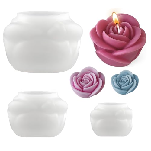 JS MOLD 3 Stück Rose Blumen Silikonform,kerzenformen zum gießen,3D silikonform Kerzenform Blume Kerzengießformen,Silikonform Blumen Rose kerzen für Muttertag Valentinstag Geburtstagsfeier JS MOLD 3 Stück Rose Blumen Silikonform,kerzenformen zum gießen,3D silikonform Kerzenform Blume Kerzengießformen,Silikonform Blumen Rose kerzen für Muttertag Valentinstag Geburtstagsfeier von JS MOLD