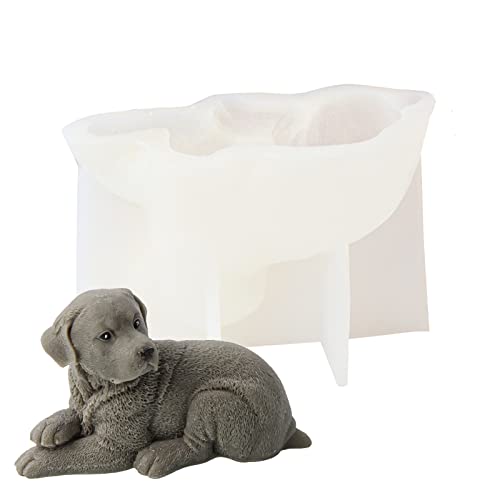 JS MOLD 3D Katzen Silikonform, Tier Gießformen, Hund Kerze Form, DIY zur Herstellung von Kuchen, Seifen, Fondant Dekoration (6#) von JS MOLD