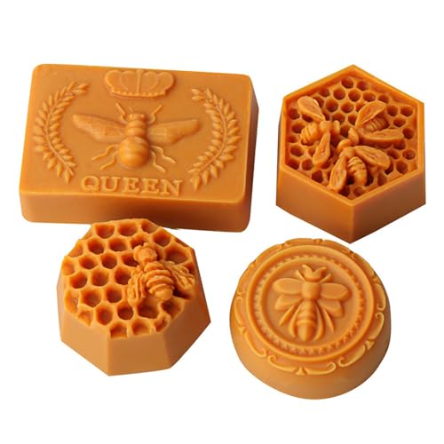 JS MOLD 4 Stück Bienenwabenform Kerzenformen Silikonform 3D Kerze Silikonform Gießform Silikon Kerzengießform für die Herstellung von 3D-Kerzen Seifen Wachs Handwerk JS MOLD 4 Stück Bienenwabenform Kerzenformen Silikonform 3D Kerze Silikonform Gießform Silikon Kerzengießform für die Herstellung von 3D-Kerzen Seifen Wachs Handwerk von JS MOLD