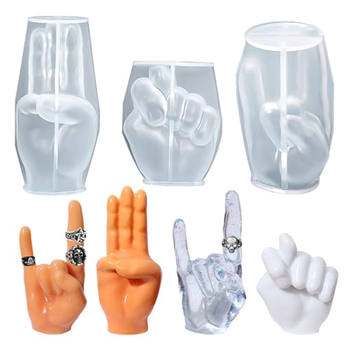 JS MOLD Kerzenform Silikon 3D-Hand-Finger Silikonform Kerze,Hände Geste Epoxidharz Formen Gießform, Handgemachtes Kerzenherstellung Set,für DIY Seifen, Kerzen, Gips, Heimdekoration JS MOLD Kerzenform Silikon 3D-Hand-Finger Silikonform Kerze,Hände Geste Epoxidharz Formen Gießform, Handgemachtes Kerzenherstellung Set,für DIY Seifen, Kerzen, Gips, Heimdekoration von JS MOLD