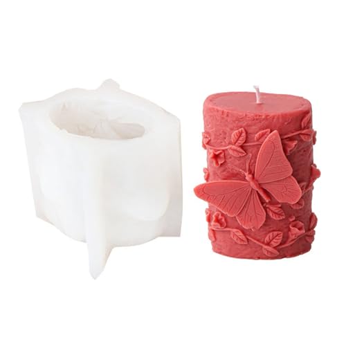 JS MOLD Kerzenform Silikon 3D Herz Silikonform Kerzen-Gießen Formen,DIY Kerzenformen zum Gießen für Die Herstellung Von Seife Duftkerze Kerze Handwerk Ornamente (03#) von JS MOLD