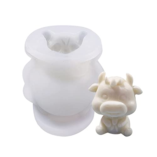 JS MOLD Kerzenform Silikon 3D-Kühe Silikon Kerzenform 3D Silikonform Kerze Kerzengießform DIY Kerzen Silikonform Kerzen Gießen Formen für Kerzenherstellung Handwerk Ornamente (B) von JS MOLD