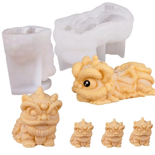 JS MOLD Löwe Mousse-Kuchen-Silikonform,Tier Silikon Fondant Kuchen Formen, 3D Tier Silikons Handgemachte Seifenform, für Fondant, Seife, Kerzen, Pudding, Schokolade, Handwerk JS MOLD Löwe Mousse-Kuchen-Silikonform,Tier Silikon Fondant Kuchen Formen, 3D Tier Silikons Handgemachte Seifenform, für Fondant, Seife, Kerzen, Pudding, Schokolade, Handwerk von JS MOLD