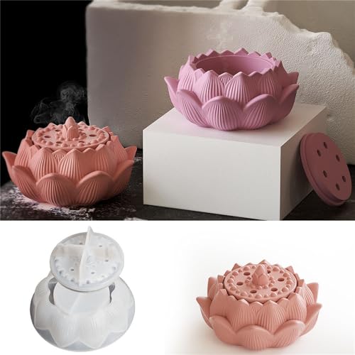 JS MOLD Lotus Kerzenhalter Silikonform,Kerzenhalter Silikonform Epoxidharz Formen Set,DIY Silikon Formen Gießformen,für Schmuck Kosmetik, Aufbewahrungsbox, Kerze, Blumentopf JS MOLD Lotus Kerzenhalter Silikonform,Kerzenhalter Silikonform Epoxidharz Formen Set,DIY Silikon Formen Gießformen,für Schmuck Kosmetik, Aufbewahrungsbox, Kerze, Blumentopf von JS MOLD