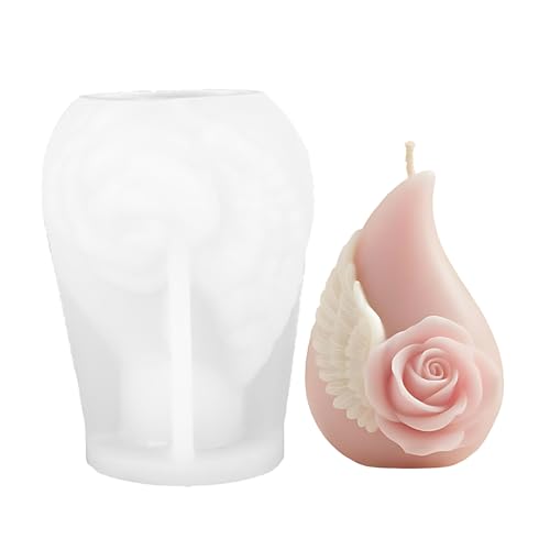 JS MOLD Rosen Kerzenform Silikon,3D Kerzenform Blumen Kerzen Silikonform,Kerzenformen Zum Gießen Blumen Kerzen Silikonform Kerzen Rosen (LZ-678) von JS MOLD