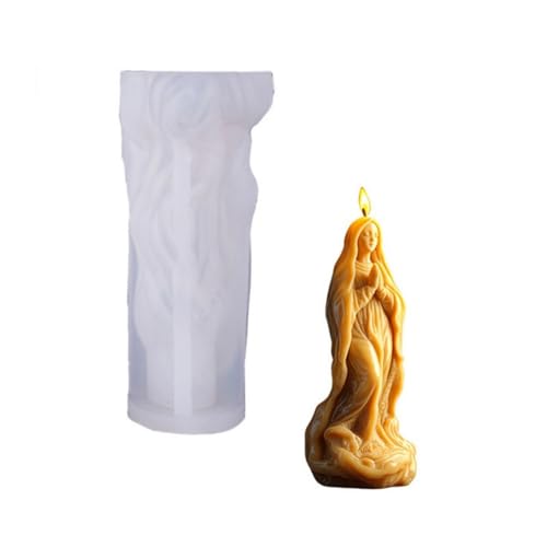 JS MOLD Silikon-Kerzenform,3D Heiligenbild Silikonform KerzengießformSilikonform Kerzen Gießform,Für Kerzen Machen, Statue, Handwerk Ornamente (RX-151) von JS MOLD