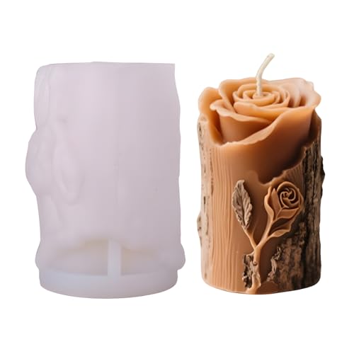 JS MOLD Silikonform Blumen,3D Rosen-baumstumpf-Kerze Silikonform,Silikonformen Gießformen Blumen,DIY Silikonform Kerzen Gießen Formen,für Die Herstellung von Kerzen Duftkerzen JS MOLD Silikonform Blumen,3D Rosen-baumstumpf-Kerze Silikonform,Silikonformen Gießformen Blumen,DIY Silikonform Kerzen Gießen Formen,für Die Herstellung von Kerzen Duftkerzen von JS MOLD