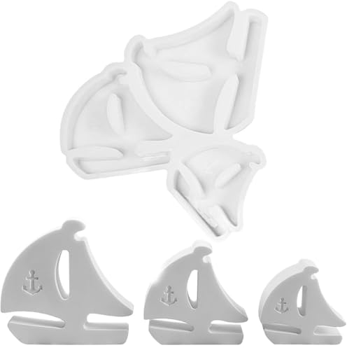 JS MOLD Silikonform Segelboot,Silikonformen Gießformen Maritim,Gipsformen zum Gießen, Kerzen Silikonformen Boot,Boot Giessform Silikon Gießform für DIY Gips Kerzen Handwerk (S1253) von JS MOLD