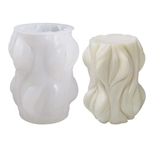 Kerzenform Silikon 3D große Spirale Wirbel Ball Formen kerzengießform Kerzenform Zum Gießen für Bastelornamente, Fondant, Duftkerzen,JS MOLD (17,9 x 14,1 cm) von JS MOLD