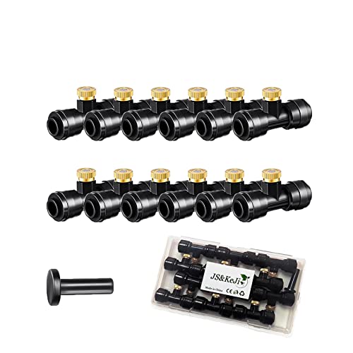 JS&KeJi 12 Stück Nebeldüsen Bewässerung T-Stück Wasserrohr Verbinder für 4/7mm Bewässerungssystem Wasser Düsen für Garten JS&KeJi 12 Stück Nebeldüsen Bewässerung T-Stück Wasserrohr Verbinder für 4/7mm Bewässerungssystem Wasser Düsen für Garten von JS&KeJi