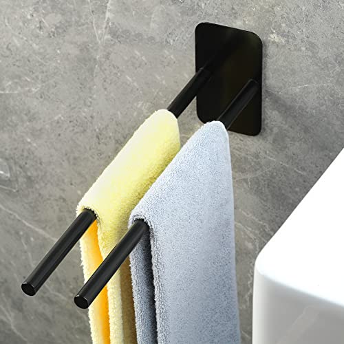 JS Handtuchhalter ohne Bohren Handtuchstange zum Kleben Bad Geschirrtuchhalter 40CM Badetuchhalter Wandmontage Matt Schwarz,Badezimmer Küche JS Handtuchhalter ohne Bohren Handtuchstange zum Kleben Bad Geschirrtuchhalter 40CM Badetuchhalter Wandmontage Matt Schwarz,Badezimmer Küche von JS