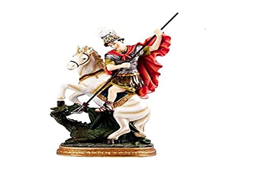 George Figur mit Pferd und Dragon (12_cm) von JSA
