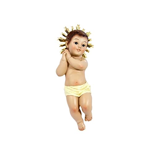 Nino Jesus Figur mit Metallkranz 18 cm von JSA