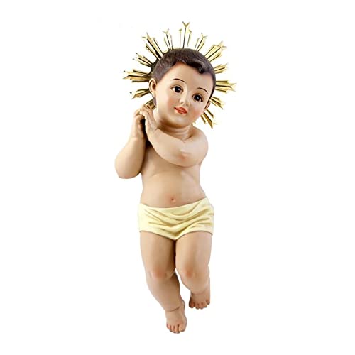 Nino Jesus Figur mit Metallkranz 50 cm von JSA