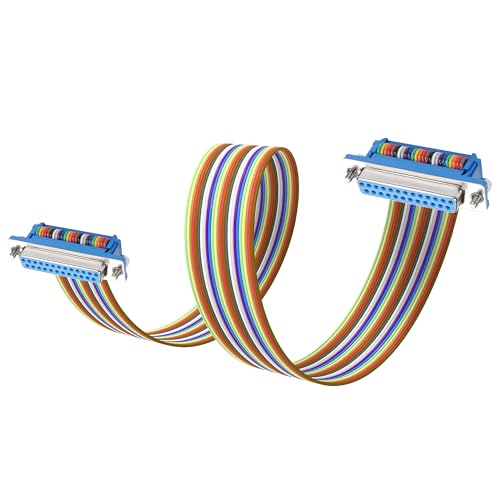 JSADZKJ D-SUB25 Pin Serial Extension Cable 25 PIN RS232 Serial Cable 50cm (Male to Female) (Female to Female(25)) von JSADZKJ