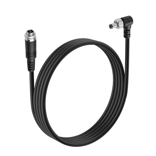 JSADZKJ DC5521 Power Verlängerungskabel 90 Grad DC 5.5MM x 2.1MM Männlich zu Männlich Stromversorgungskabel 18AWG DC Stromkabel mit Kontermutter,für CCTV Sicherheitskamera,LED Strip Light 4.9FT von JSADZKJ