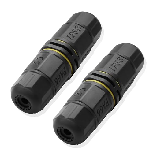 JSADZKJ IP68 Wasserdichtes Elektrisches Kabel Steckverbinder Outdoor Wasserdichtes M20 2 Pol Stecker Steckverbinder Wire Range(3.5-10mm) für Outdoor Led Beleuchtung,Straßenlaternen 2pcs (3 polig) von JSADZKJ