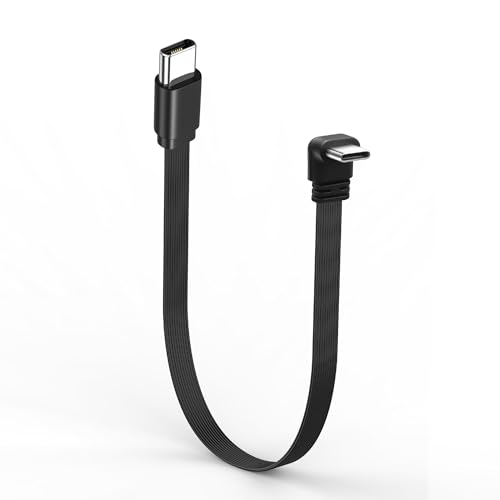 JSADZKJ Kurzes USB-C-zu-USB-C-Kabel, 90 Grad, Typ C Männlich zu Männlich Flachkabel,5A Laden & Datensynchronisation Flexibles TYPE-C-Kabel Schnell für Telefon,Powerbank,Laptop JSADZKJ Kurzes USB-C-zu-USB-C-Kabel, 90 Grad, Typ C Männlich zu Männlich Flachkabel,5A Laden & Datensynchronisation Flexibles TYPE-C-Kabel Schnell für Telefon,Powerbank,Laptop von JSADZKJ