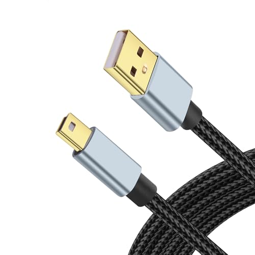 JSADZKJ Mini-USB-Datenkabel USB A 2.0 zu USB Mini Verlängerungskabel USB Mini B Nylon geflochtenes Ladekabel,kompatibel mit MP3-Player Kamera GPS-Empfänger Mikrofon 10Ft/3M JSADZKJ Mini-USB-Datenkabel USB A 2.0 zu USB Mini Verlängerungskabel USB Mini B Nylon geflochtenes Ladekabel,kompatibel mit MP3-Player Kamera GPS-Empfänger Mikrofon 10Ft/3M von JSADZKJ