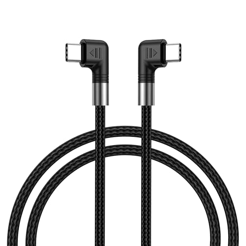 JSADZKJ Rechtwinkliges Typ C Schnellladekabel, 90 Grad USB C auf USB C -1m von JSADZKJ