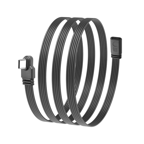 JSADZKJ Rechtwinkliges USB-C Kabel 90 Grad Winkel USB-C zu USB Typ C Datenübertragungskabel, Typ C Männlich zu Weiblich Schnellladekabel für Handy, Laptop, Tablet-50CM JSADZKJ Rechtwinkliges USB-C Kabel 90 Grad Winkel USB-C zu USB Typ C Datenübertragungskabel, Typ C Männlich zu Weiblich Schnellladekabel für Handy, Laptop, Tablet-50CM von JSADZKJ