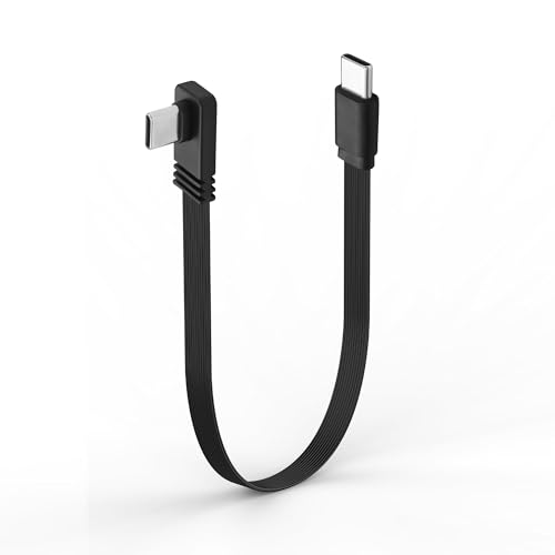 JSADZKJ Rechtwinkliges kurzes USB-C-Flachkabel PD 100 W Schnellladefunktion 90-Grad-USB-C-zu-USB-C-Ladekabel Ultradünnes kurzes Kabel für Smartphones 16/15,Tablets,Autos und mehr 7,87Zoll JSADZKJ Rechtwinkliges kurzes USB-C-Flachkabel PD 100 W Schnellladefunktion 90-Grad-USB-C-zu-USB-C-Ladekabel Ultradünnes kurzes Kabel für Smartphones 16/15,Tablets,Autos und mehr 7,87Zoll von JSADZKJ