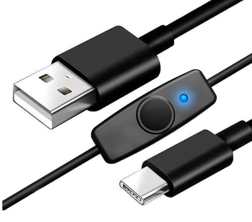 JSADZKJ USB 3.0 zu USB C Schalter Verlängerungskabel,USB zu Typ C OTG Kabel Unterstützung Daten/Laden 2A / 5V Typ A zu C Datenkabel für Flash-Laufwerk,Maus,Schreibtischlampe,USB-Fan-1.64Ft von JSADZKJ