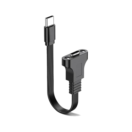 JSADZKJ USB C 3.0 Panel Mount Verlängerungskabel für Datenübertragung und Aufladen 30 cm von JSADZKJ