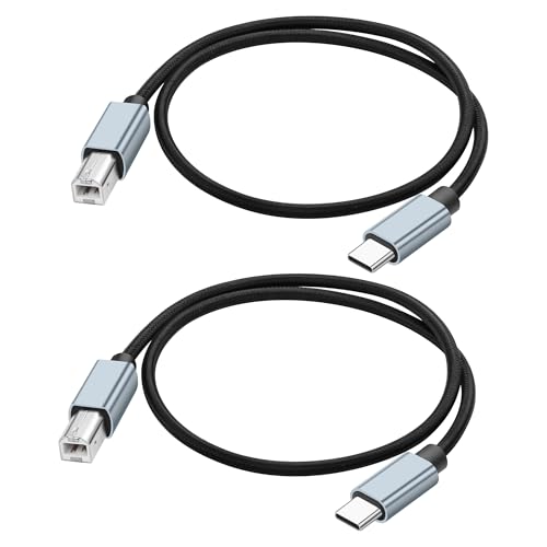 JSADZKJ USB C zu USB B Druckerkabel Typ B zu Typ C 2.0 Verlängerungskabel Hochgeschwindigkeits-USB 2.0 Typ B männlich MIDI-Schnittstellenkabel für Drucker,Faxgerät,Midi Keyboard,0.5M/1.65Ft JSADZKJ USB C zu USB B Druckerkabel Typ B zu Typ C 2.0 Verlängerungskabel Hochgeschwindigkeits-USB 2.0 Typ B männlich MIDI-Schnittstellenkabel für Drucker,Faxgerät,Midi Keyboard,0.5M/1.65Ft von JSADZKJ