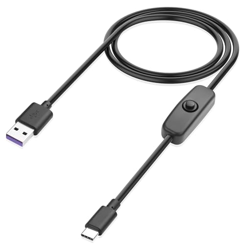 JSADZKJ USB-zu-USB-C-Switch-Kabel 4A-Stromschalter Typ A zu Typ C USB-Kabel für Raspberry Pi 4 usb-Schreibtischlampe, usb-Ventilator, LED-Schreibtischlampe, 1M JSADZKJ USB-zu-USB-C-Switch-Kabel 4A-Stromschalter Typ A zu Typ C USB-Kabel für Raspberry Pi 4 usb-Schreibtischlampe, usb-Ventilator, LED-Schreibtischlampe, 1M von JSADZKJ