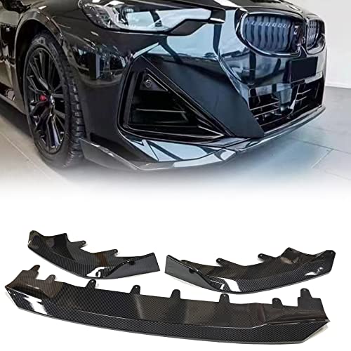 JSDHFQ Auto Frontstoßstange Spoiler Lippe Für 2er G42 Coupe 2 Türer M240i 2022 Kohlefaser Look Lower Blade Splitter ABS Body Kit JSDHFQ Auto Frontstoßstange Spoiler Lippe Für 2er G42 Coupe 2 Türer M240i 2022 Kohlefaser Look Lower Blade Splitter ABS Body Kit von JSDHFQ