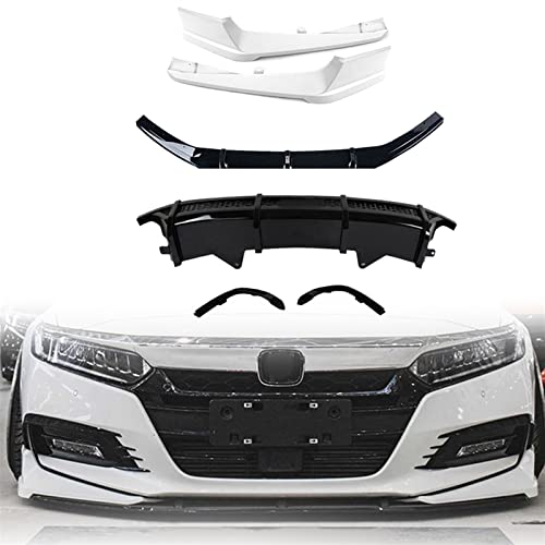 JSDHFQ Body Kit Für Für Accord 2018–2019 10. Auto Frontstoßstange Spoiler + Heckdiffusorlippe + Weiße Seitliche Lüftungsschlitzverkleidung Splitterabdeckungsverkleidung JSDHFQ Body Kit Für Für Accord 2018–2019 10. Auto Frontstoßstange Spoiler + Heckdiffusorlippe + Weiße Seitliche Lüftungsschlitzverkleidung Splitterabdeckungsverkleidung von JSDHFQ