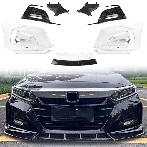 JSDHFQ Frontstoßstangen-Umrandungsleisten-Abdeckung Für Für Accord 10. 2018-2021 Autogehäuse Ansaughaube Splitter Spoiler Kit von JSDHFQ