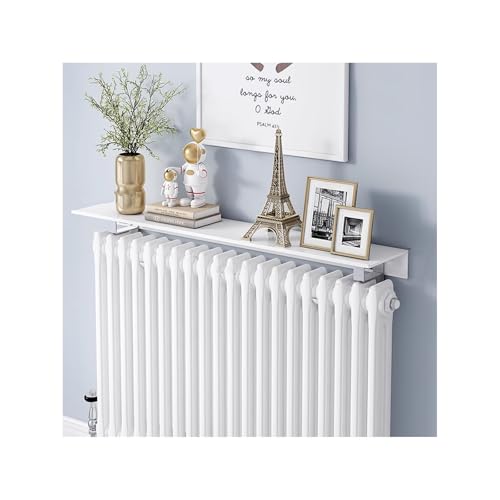 JSDQQG Heizkörperregal, kein Bohren erforderlich, schwimmende Heizkörperabdeckung mit Halterung, geeignet für Büros, Schlafzimmer, Wohnzimmer,50cm/19.7″ von JSDQQG