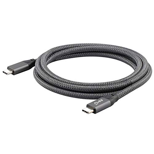 10 Gbit/s USB-C USB 3.1 Typ C Gen2 Stecker auf Stecker, Daten-Video 100 W, mit E-Marker für Tablet & Handy & Laptop (1,5 m) von JSER