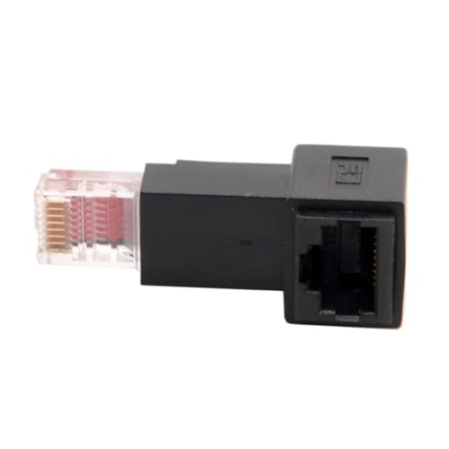 8P8C FTP STP UTP Cat 5e LAN-Ethernet-Adapter von Stecker zu Buchse um 90 Grad abgewinkelt von xiwai