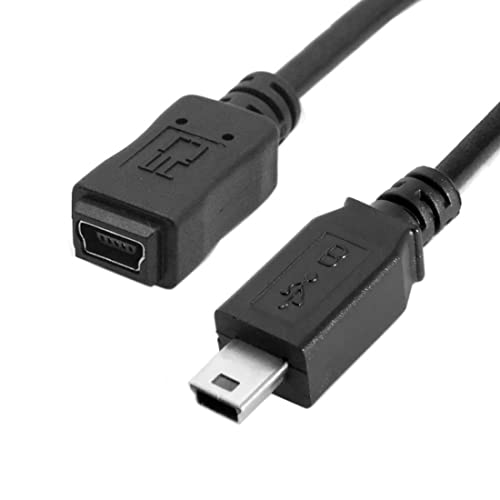 chenyang Mini USB Verlängerungskabel, USB 2.0 Mini USB 5 polig Stecker auf Buchse Strom/Lade/Datenübertragungs Verlängerungskabel Adapter 50CM für Dashcam/GPS/Mikrofon von chenyang