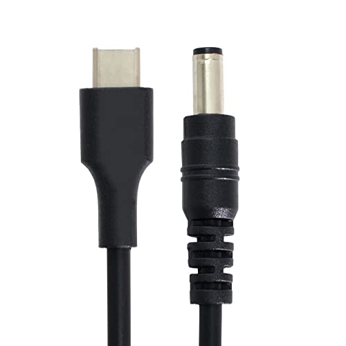 JSER USB 3.1 Typ C USB-C auf DC 5,5 2,5 mm Netzstecker, Netzteil-Verlängerungskabel für Apple New MacBook, 20 cm von JSER
