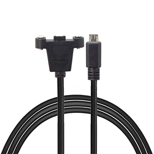 Xiwai 5M Micro USB-Kabeladapter Schalttafeleinbau Micro USB 5-poliges Verlängerungskabel zwischen Stecker und Buchse von JSER