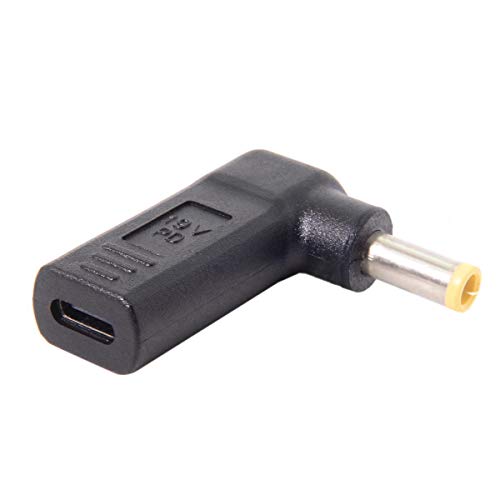 Xiwai USB 3.1 Typ C USB-C auf PD Emulator Trigger 90 Grad abgewinkelter Adapter (5,0 x 1,0 mm) von JSER