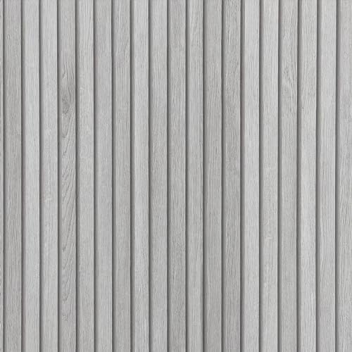 JSEVEM 40CM×3M Air Guide Verdickt Grau Holzmaserung Holzoptik Gestreifte Tapete Selbstklebend 3D Dicker Möbelfolie Holzpaneele Holzfaser Selbstklebende Klebefolie Wand Möbelaufkleber von JSEVEM
